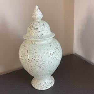 Ceramic jar.